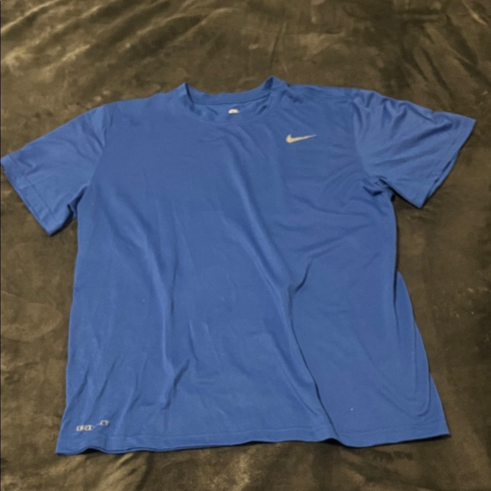 Nike The Nike Tee DriFit Crewneck Men's Short Sleeve shirt Blue